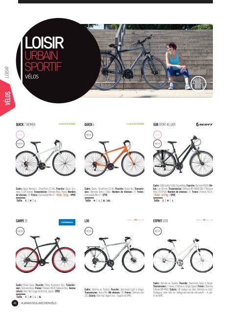 Catalogue Culture Vélo 2017