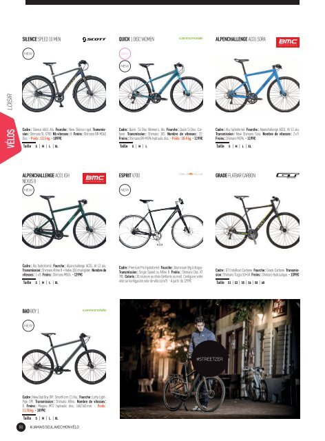 Catalogue Culture Vélo 2017