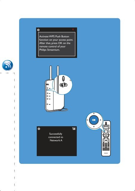Philips Streamium Microcha&icirc;ne fonctionnant en Wi-Fi - Guide de mise en route - NOR