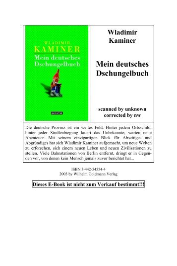 Wladimir Kaminer Mein deutsches Dschungelbuch