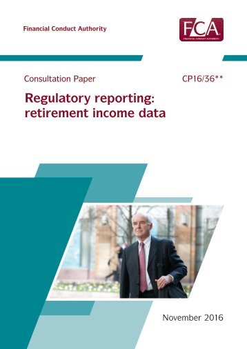 Regulatory reporting retirement income data