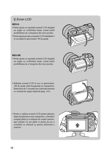 Sony NEX-5RK - NEX-5RK Istruzioni per l'uso Rumeno