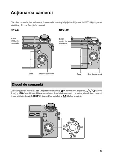 Sony NEX-5RK - NEX-5RK Istruzioni per l'uso Rumeno