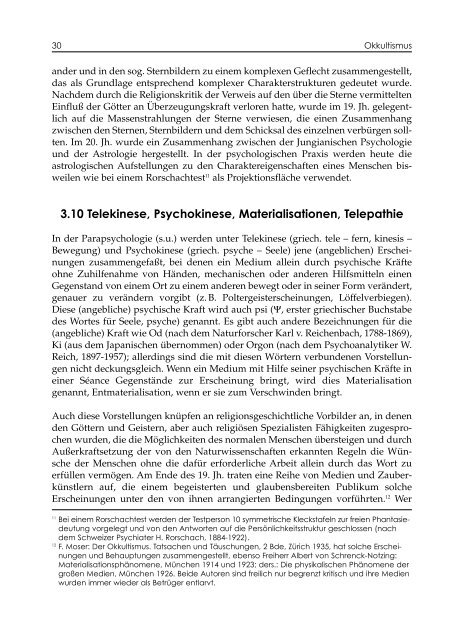 Okkultismus und Satanismus