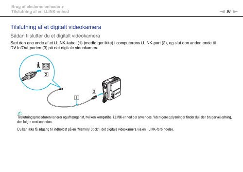 Sony VPCF22S8E - VPCF22S8E Istruzioni per l'uso Danese