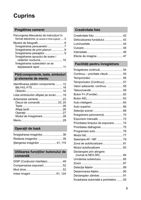 Sony NEX-5R - NEX-5R Istruzioni per l'uso Rumeno