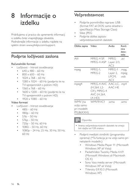 Philips TV LCD - Mode d&rsquo;emploi - SLV