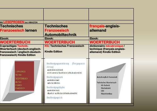 Katalog Weihnachten englisch Woerterbuch Lexikon Technik