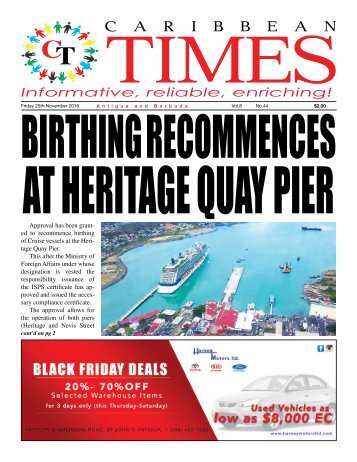 Caribbean Times 44th Issue - Friday 25th November 2016