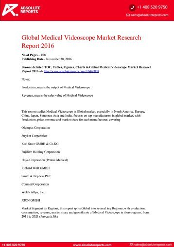 Medical Videoscope Market