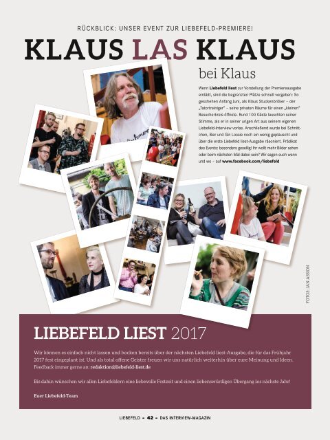 Liebefeld Magazin 11.2016