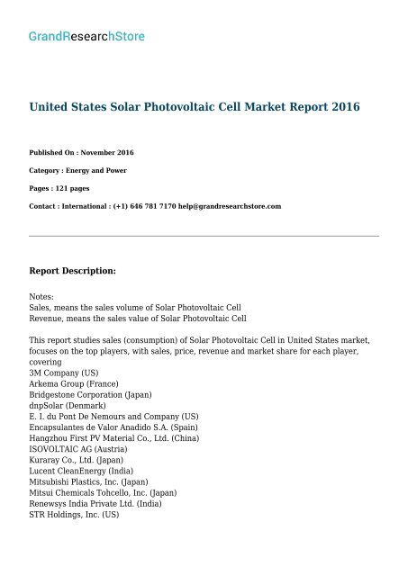 united-states-solar-photovoltaic-cell-market-report-2016-grandresearchstore