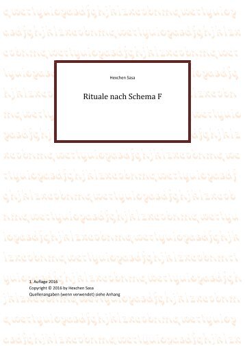 01 Ritual nach Schema F (10.11.2016)