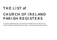 THE LIST of CHURCH OF IRELAND PARISH REGISTERS