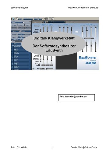 Der Softwaresynthesizer EduSynth - Mediaculture online