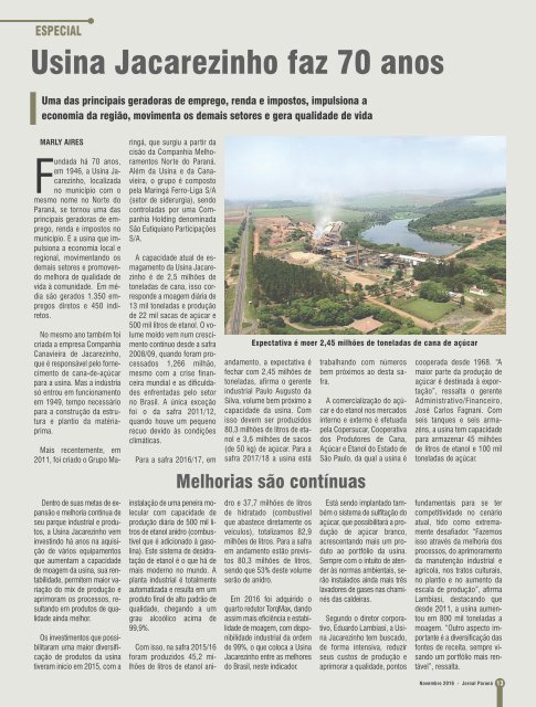 Jornal Paraná Novembro 2016