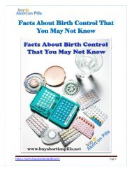 Facts About Birth Control That You May Not Know