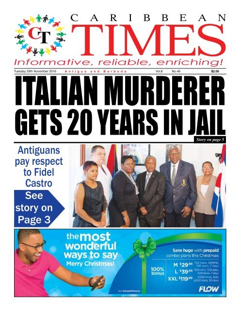 Caribbean Times 46th Issue - Tuesday 29th November 2016