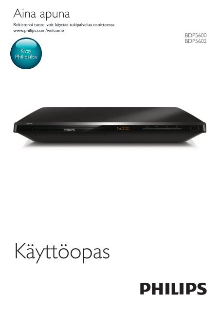 Philips 5000 series Lecteur Blu-ray / DVD - Mode d&rsquo;emploi - FIN