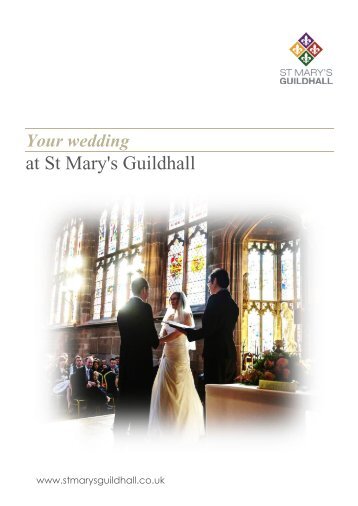 Weddings brochure