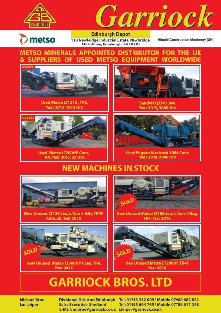 Construction Plant World 1st December 2016