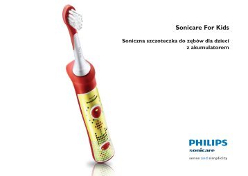 Philips Sonicare For Kids Brosse Ã  dents Ã©lectrique - Mode dâemploi - POL