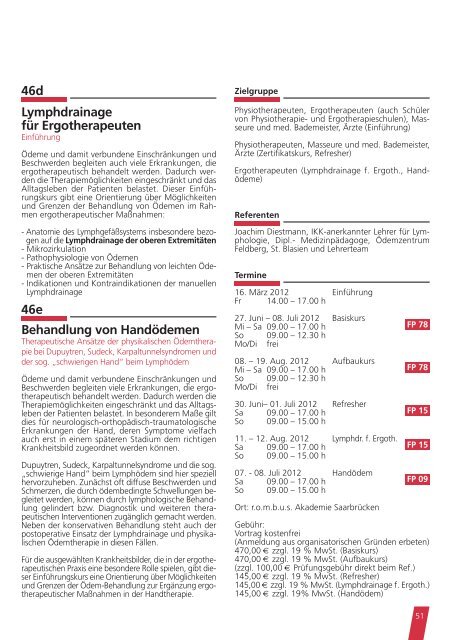 SEMINARE - rombus Akademie Saarbrücken