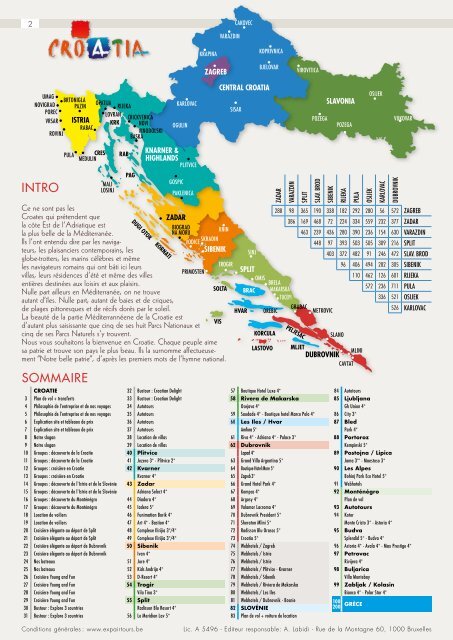 Croatie - Grèce - Slovénie - Monténégro - Bosnie&Herzégovine