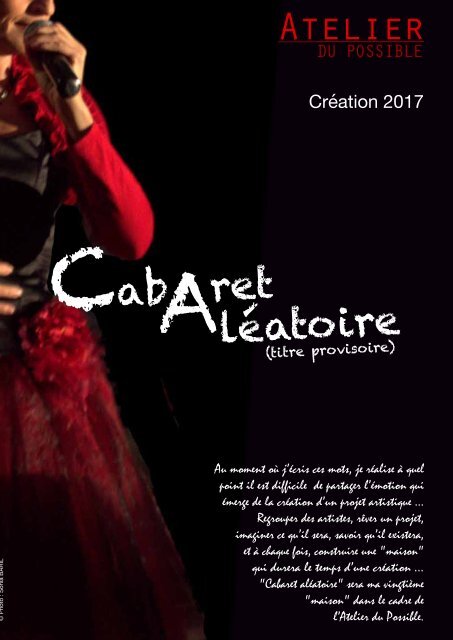 Cabaret Aléatoire / Dossier de présentation