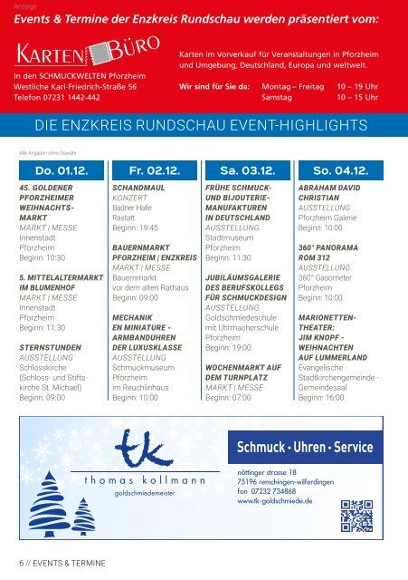 Enzkreis Rundschau Dezember 2016