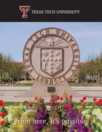 Psychology at Texas Tech University Booklet