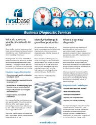 Firstbase Business Diagnostic Services