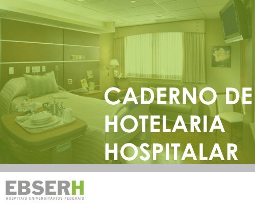 Caderno EBSERH - Hotelaria