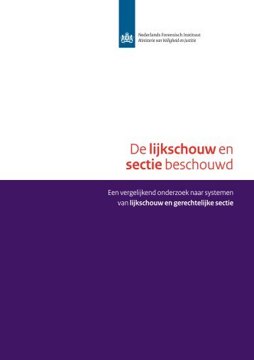 De lijkschouw en sectie beschouwd