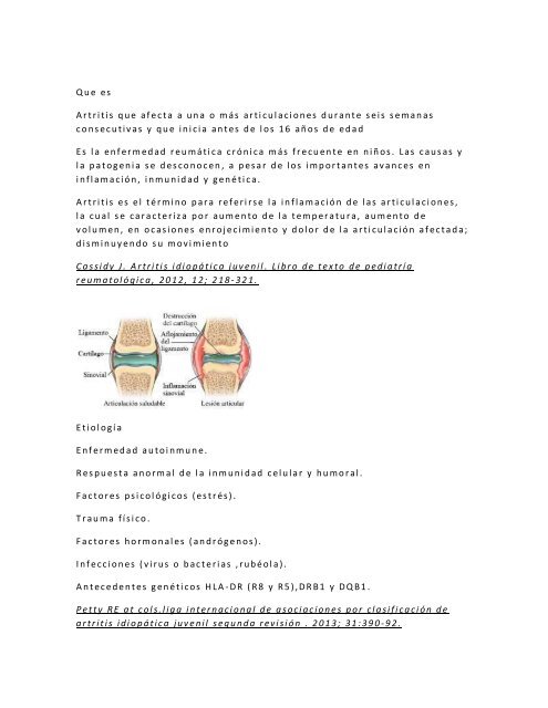 atritis ideopatica juvenil