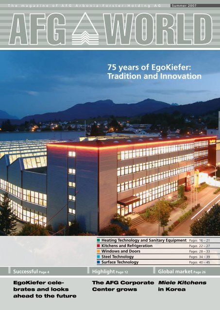 75 years of Egokiefer: Tradition and Innovation