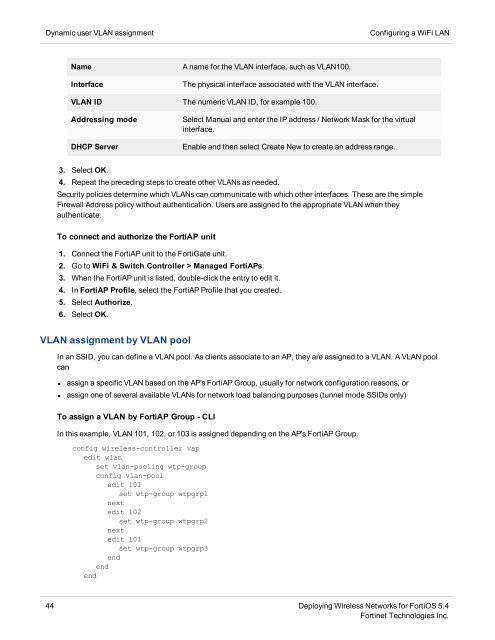 FortiOS Handbook - Deploying Wireless Networks