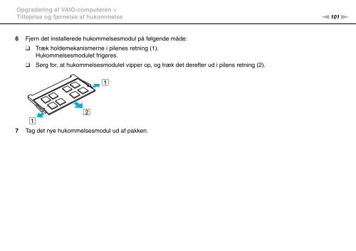 Sony VPCEA3M1R - VPCEA3M1R Istruzioni per l'uso Danese