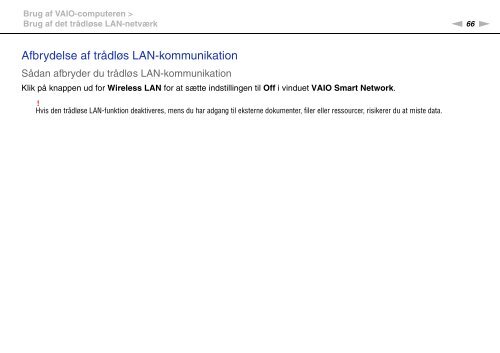 Sony VPCEA3M1R - VPCEA3M1R Istruzioni per l'uso Danese