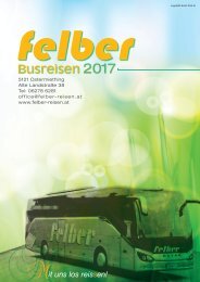 Reiseprospekt Felber Reisen 2017