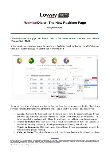 WombatDialer Dialer  The New Realtime Page