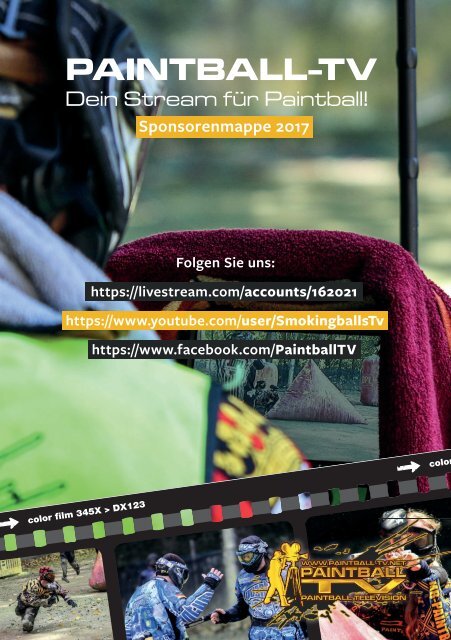 Paintball-TV Sponsorenprospekt 2017 