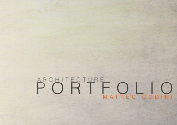 Matteo Codini - Architecture Portfolio 2016