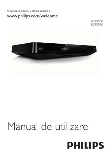 Philips Lecteur Blu-ray / DVD - Mode dâemploi - RON