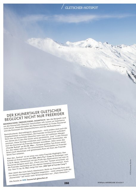 SPORTaktiv Winterguide 2016