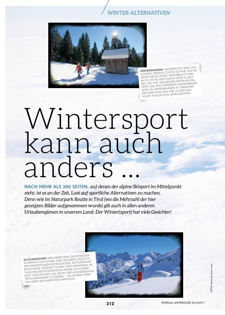 SPORTaktiv Winterguide 2016