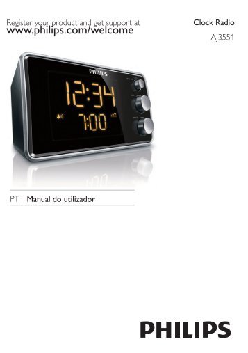 Philips Radio rÃ©veil avec tuner numÃ©rique - Mode dâemploi - POR