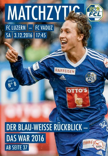 FC LUZERN MATCHZYTIG N°8 16/17 (RSL 17)