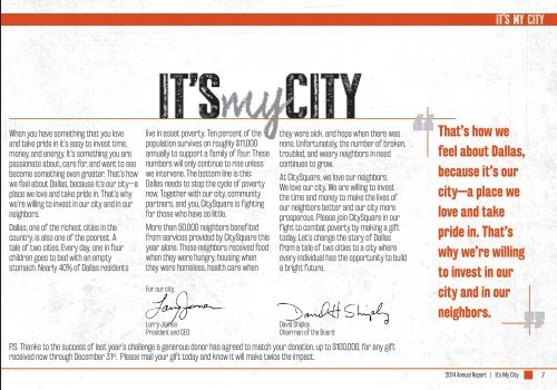 2014 CitySquare Annual Report