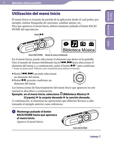 Sony NWZ-B152F - NWZ-B152F Istruzioni per l'uso Spagnolo